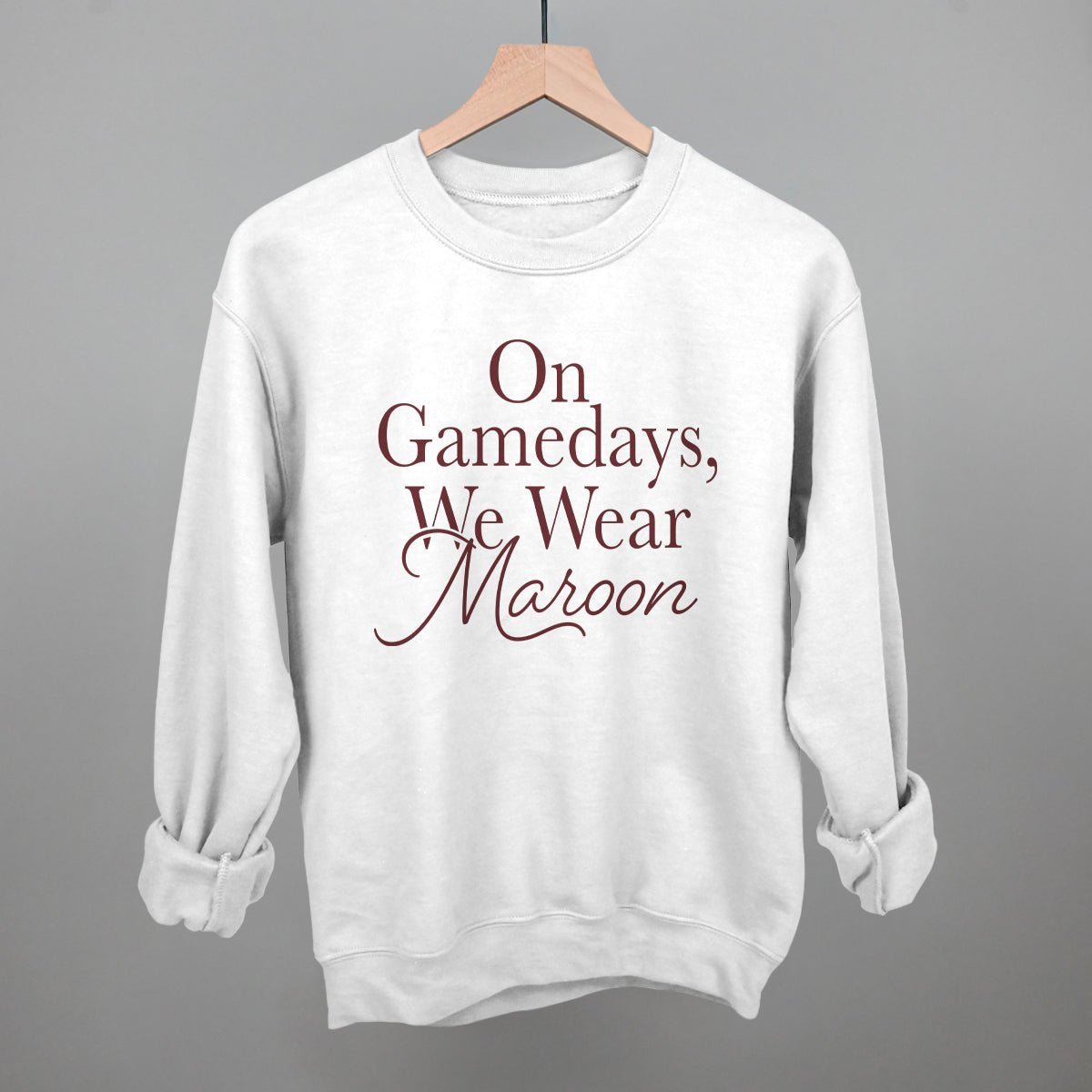On Gamedays, We Wear Maroon (Maroon) - Shop LINNY CO