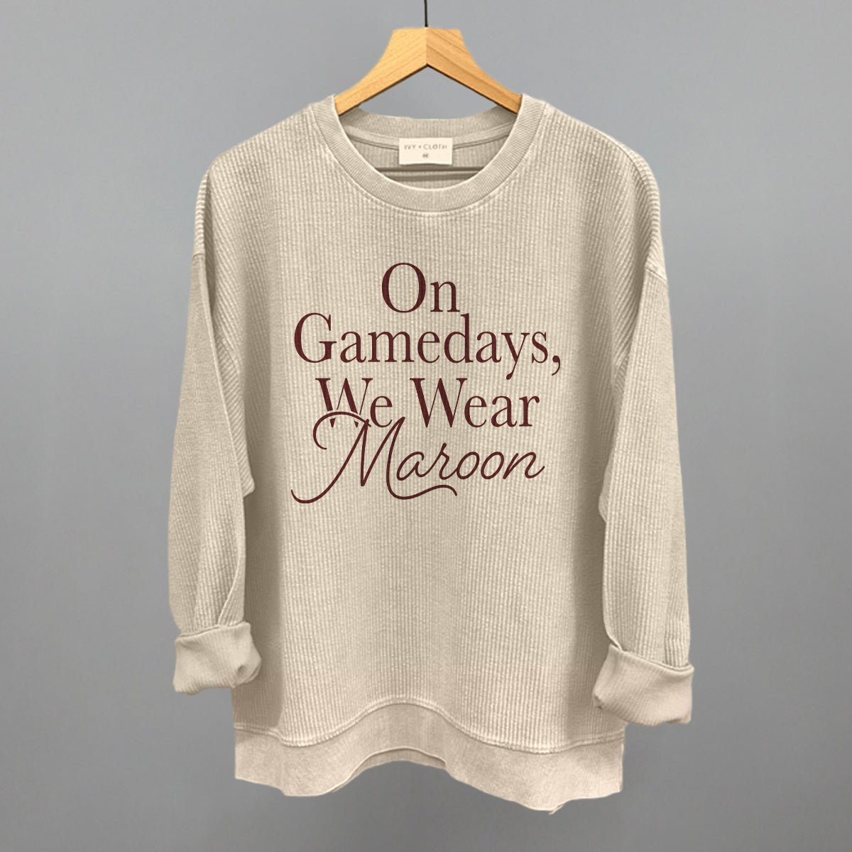 On Gamedays, We Wear Maroon (Maroon) - Shop LINNY CO