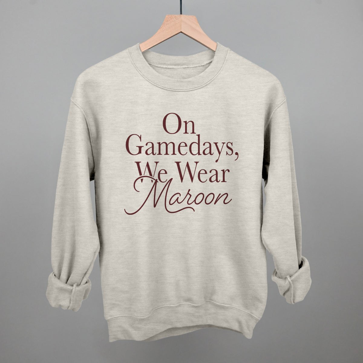 On Gamedays, We Wear Maroon (Maroon) - Shop LINNY CO