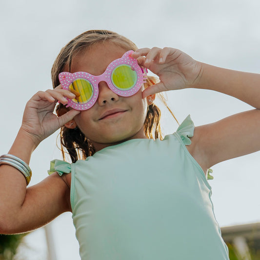 Paw Print Pink Kitten Kids' Swim Goggles - Shop LINNY CO