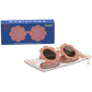 Peachy Keen Flower I Polarized Rose Gold Mirrored Lenses - Shop LINNY CO