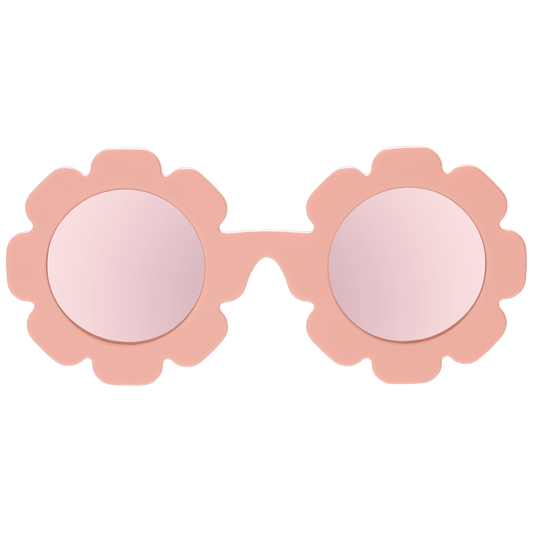 Peachy Keen Flower I Polarized Rose Gold Mirrored Lenses - Shop LINNY CO