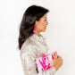 Penny Heart Statement Earrings - Love Struck Pink - Shop LINNY CO