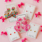 Penny Heart Statement Earrings - Love Struck Pink - Shop LINNY CO