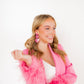 Penny Heart Statement Earrings - Love Struck Pink - Shop LINNY CO