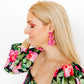Penny Heart Statement Earrings - Love Struck Pink - Shop LINNY CO