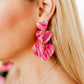Penny Heart Statement Earrings - Love Struck Pink - Shop LINNY CO
