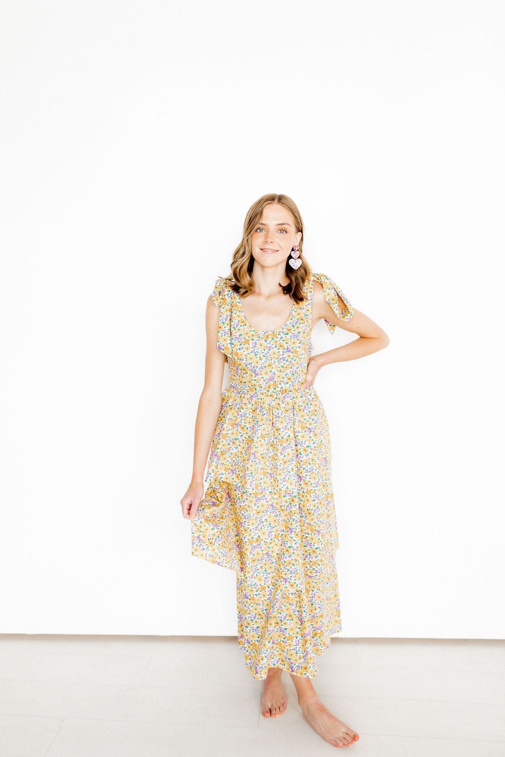 Penny Heart Statement Earrings - Pink Birthday Confetti - Shop LINNY CO