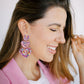 Penny Heart Statement Earrings - Pink Birthday Confetti - Shop LINNY CO