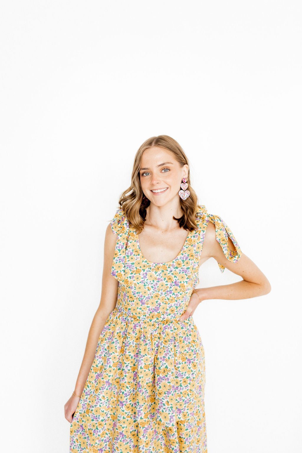 Penny Heart Statement Earrings - Pink Birthday Confetti - Shop LINNY CO