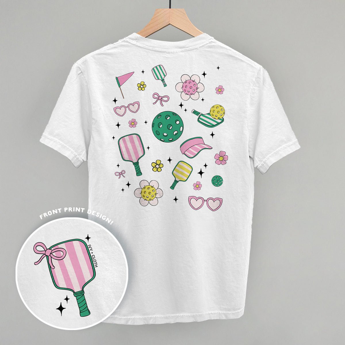 Pickleball Retro Doodles (Back Print) - Shop LINNY CO