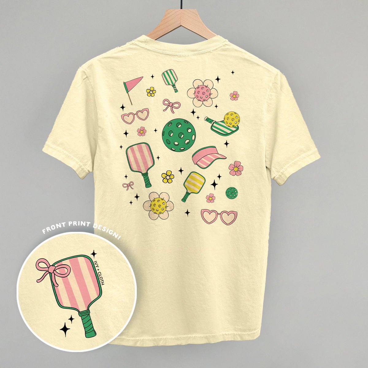 Pickleball Retro Doodles (Back Print) - Shop LINNY CO