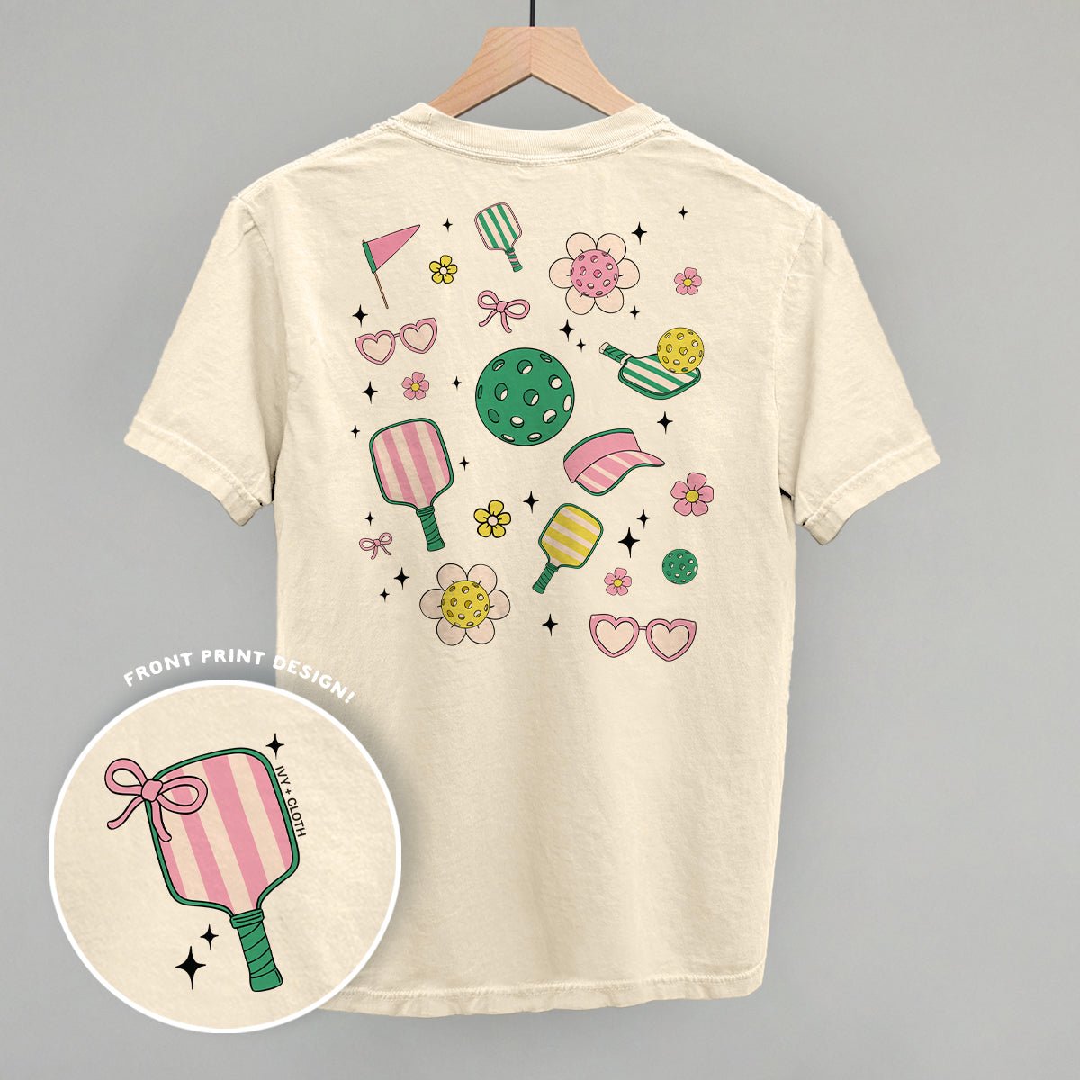 Pickleball Retro Doodles (Back Print) - Shop LINNY CO