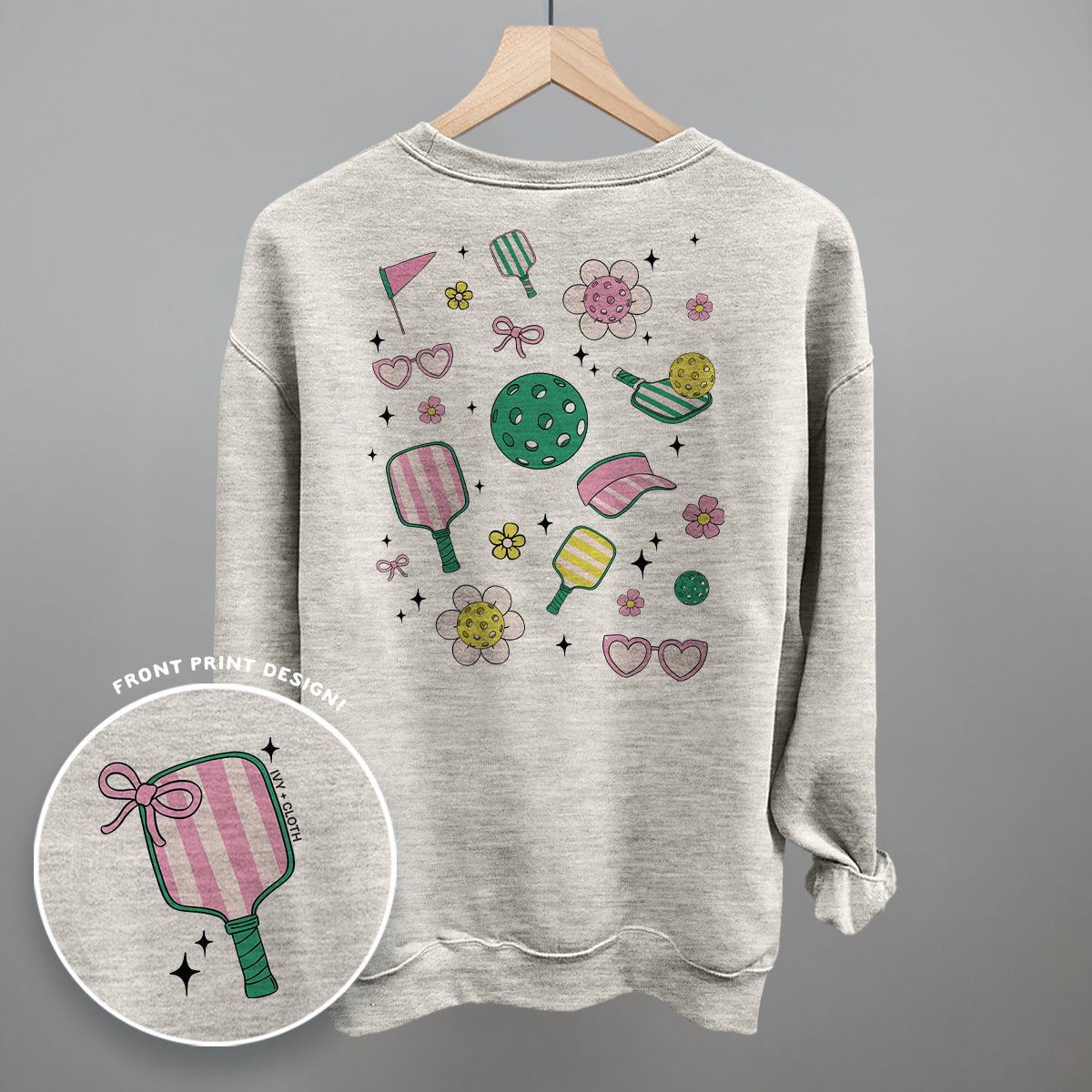 Pickleball Retro Doodles (Back Print) - Shop LINNY CO