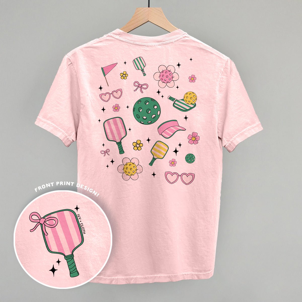 Pickleball Retro Doodles (Back Print) - Shop LINNY CO