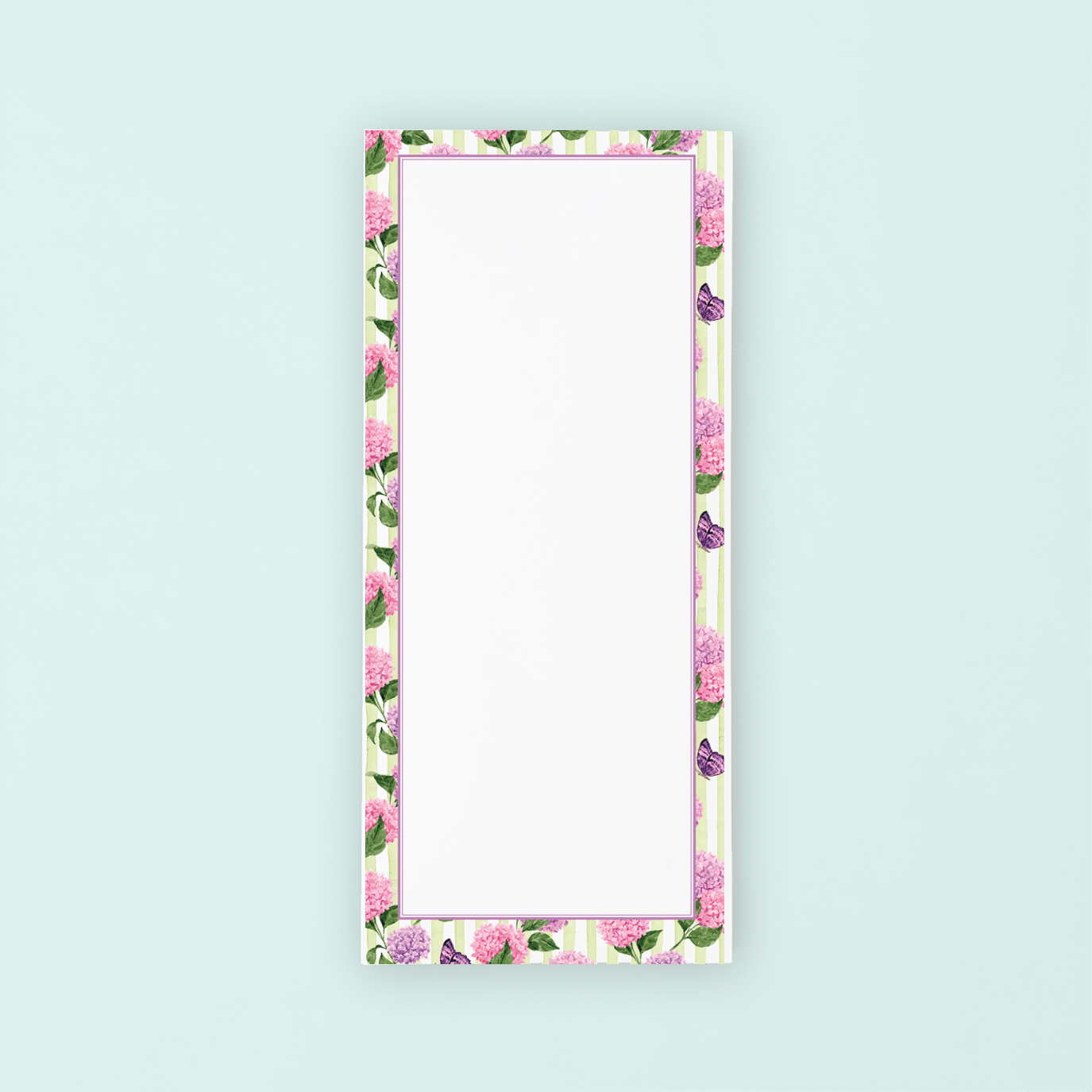 Pink Hydrangea Pattern Lists Pad - Shop LINNY CO