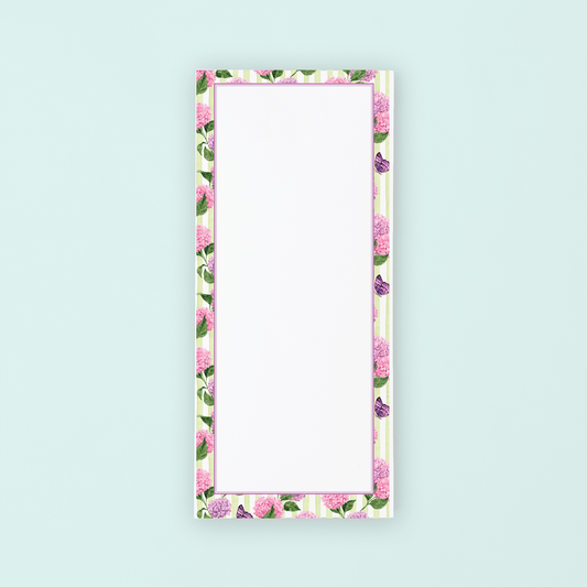 Pink Hydrangea Pattern Lists Pad - Shop LINNY CO