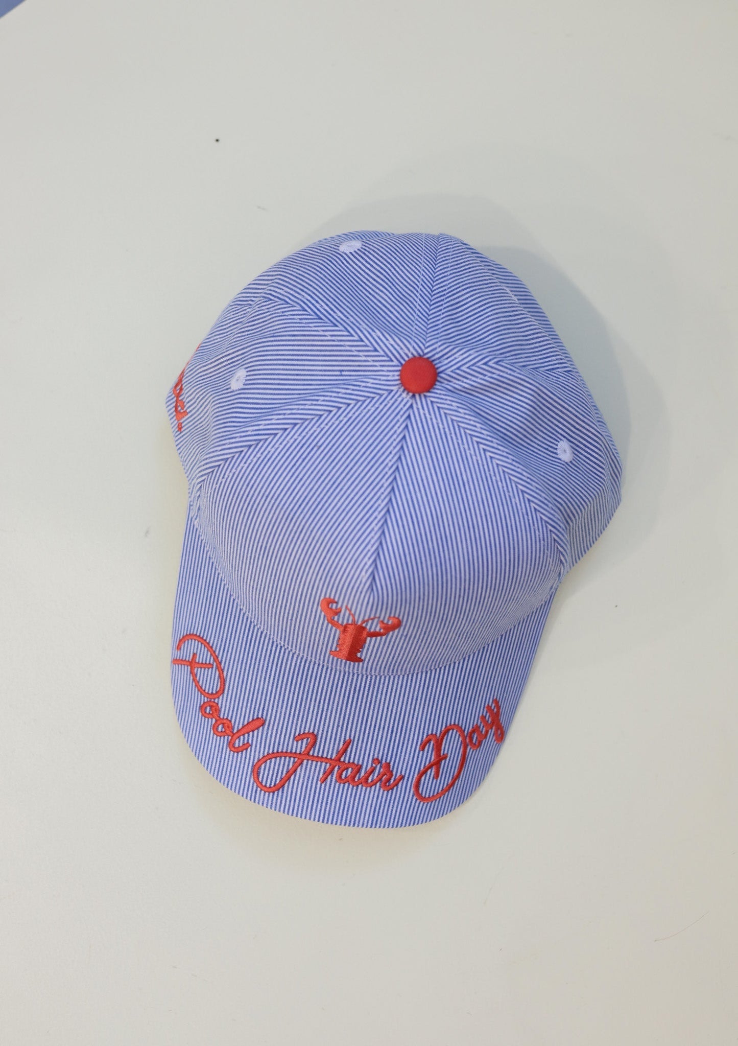 POOL HAIR DAY STRIPED TRUCKER HAT - Shop LINNY CO