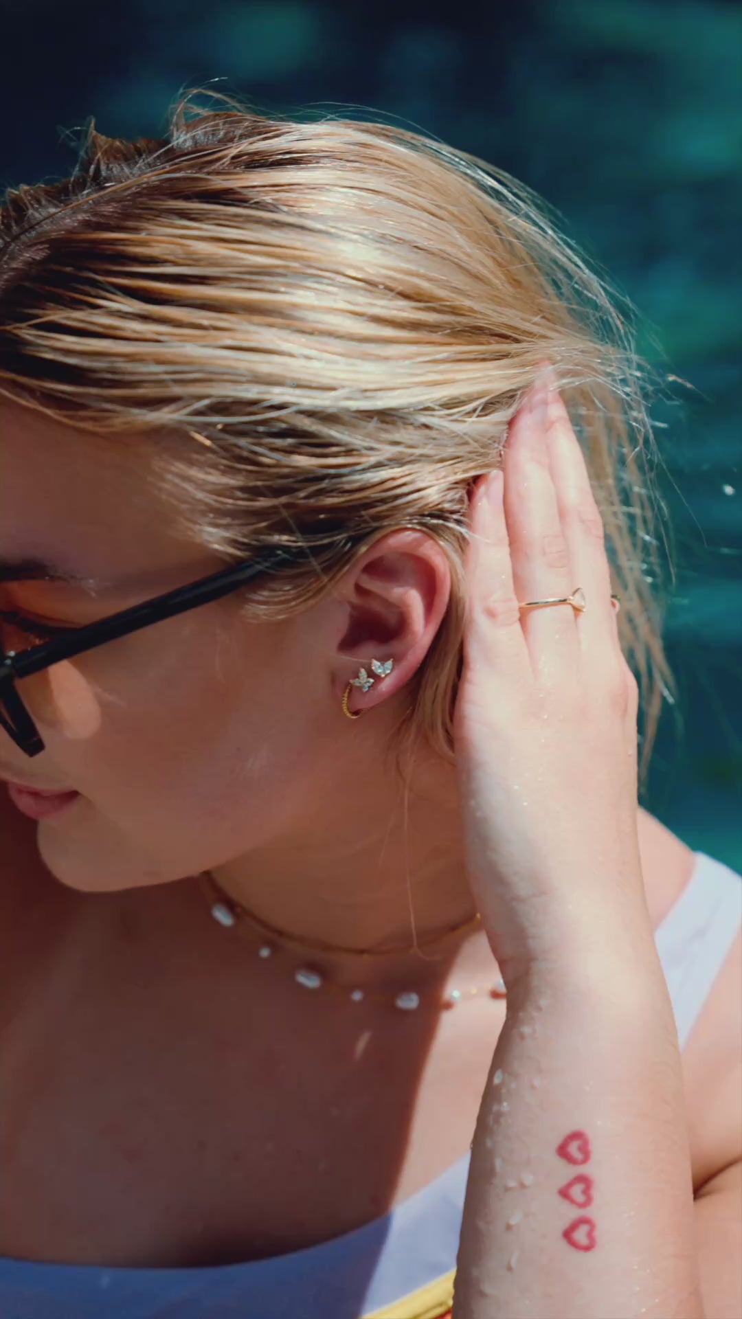 Screwback Stud Earrings - Lynn Butterfly