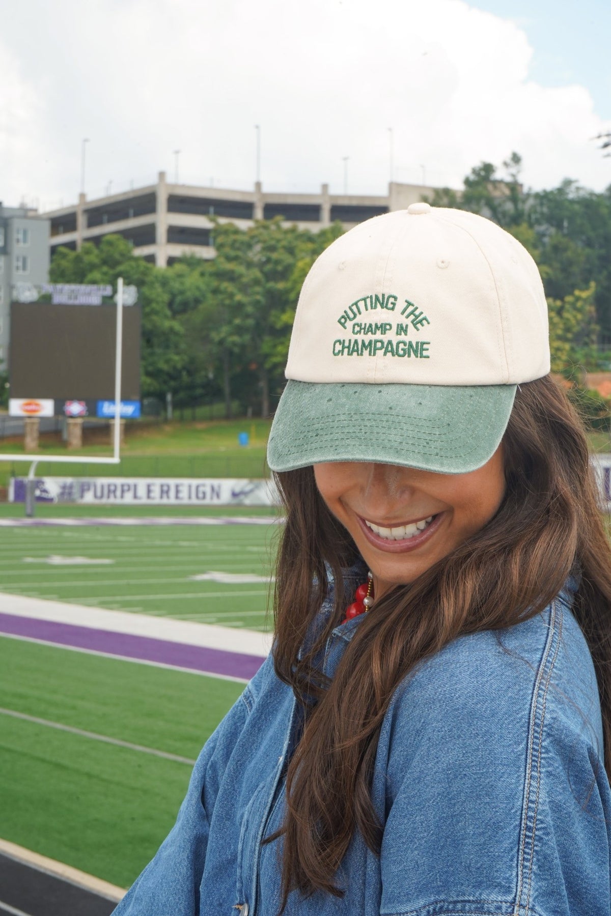 Putting The Champ In Champagne - Dad Cap - Shop LINNY CO