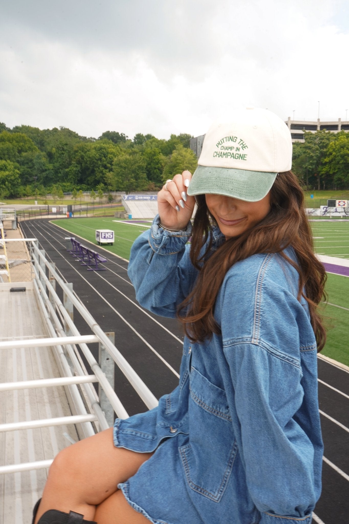Putting The Champ In Champagne - Dad Cap - Shop LINNY CO