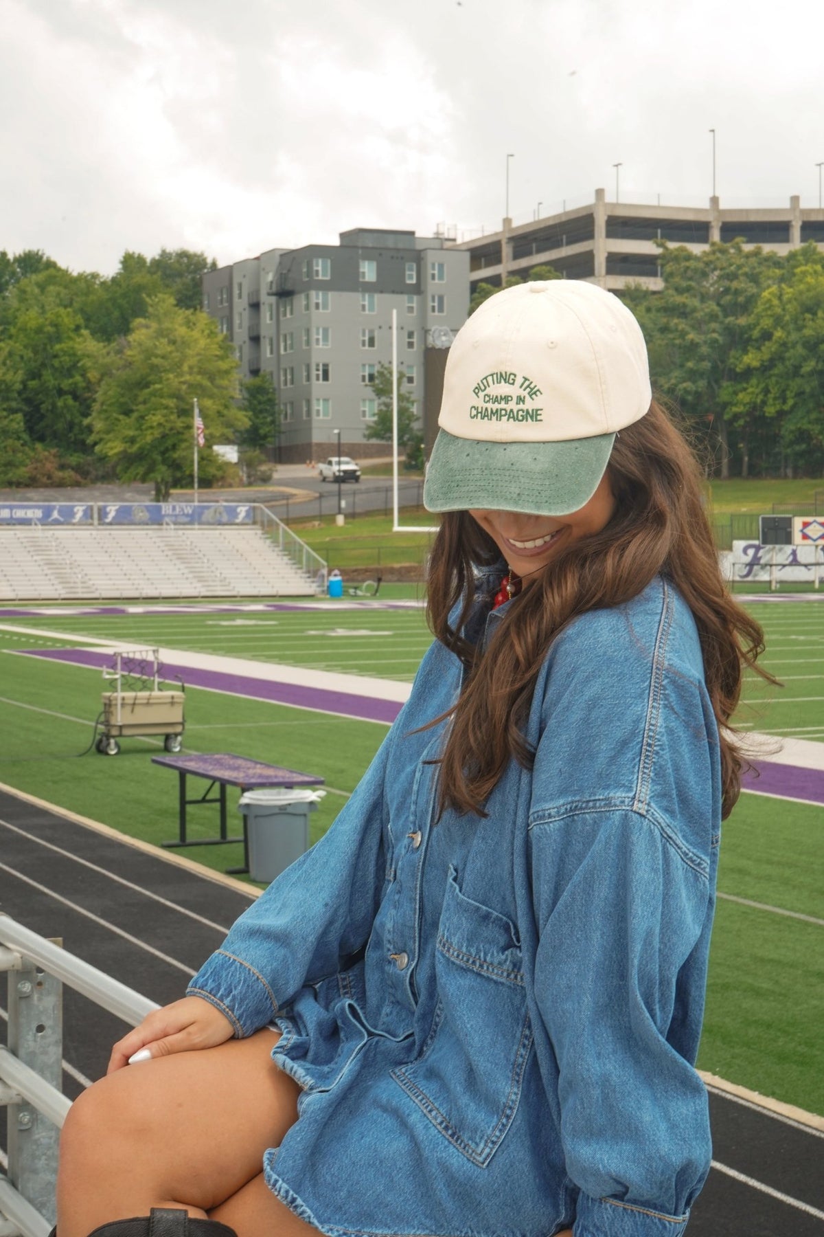 Putting The Champ In Champagne - Dad Cap - Shop LINNY CO