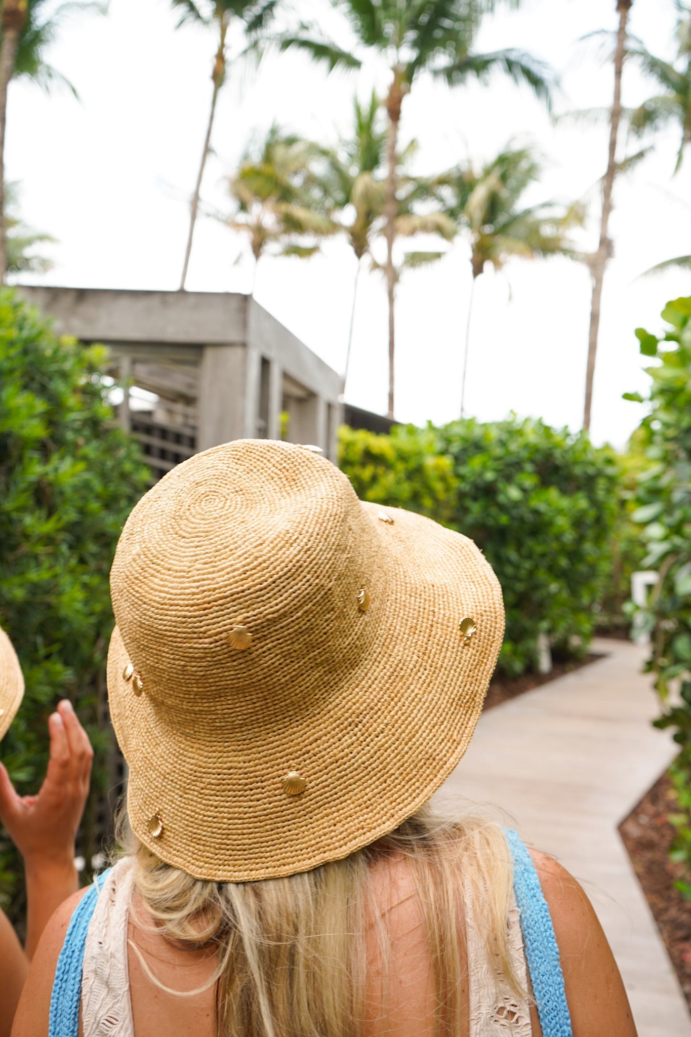 Raffia Bucket Hat with Charms - Shop LINNY CO