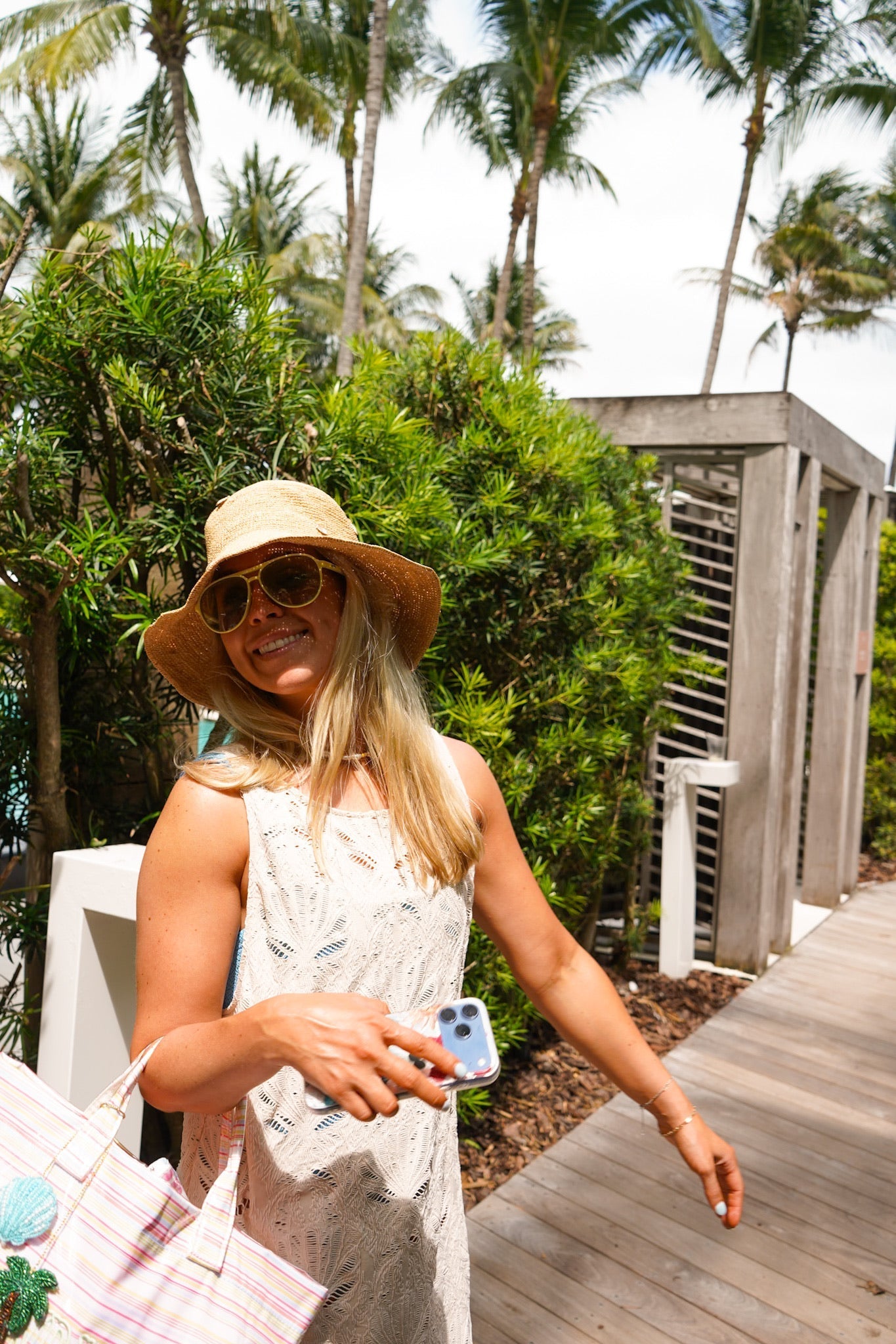 Raffia Bucket Hat with Charms - Shop LINNY CO