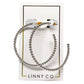 Ruby Large Hoop Earrings - Silver - Shop LINNY CO