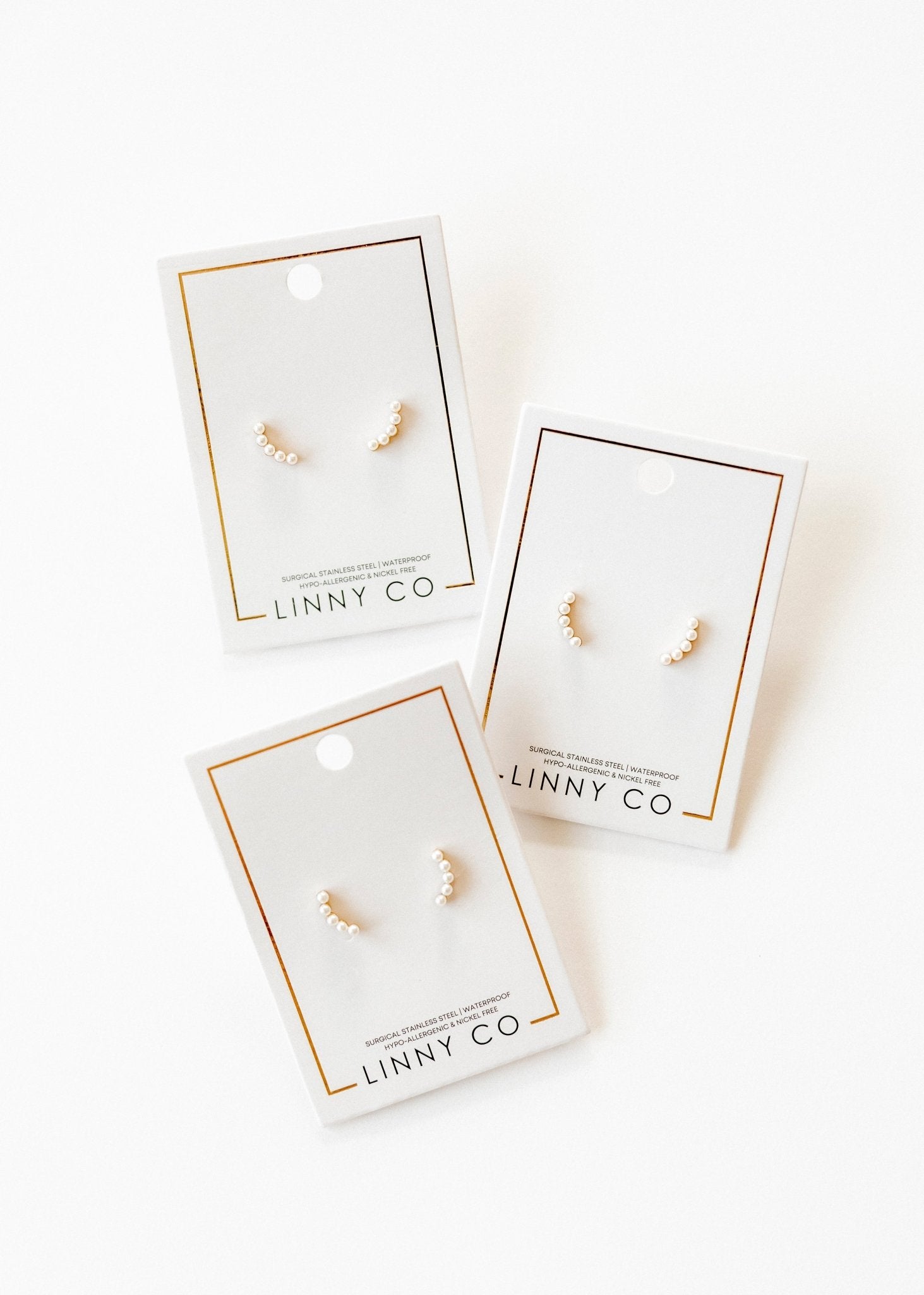 Screwback Stud Earrings - Abigail Pearl - Shop LINNY CO