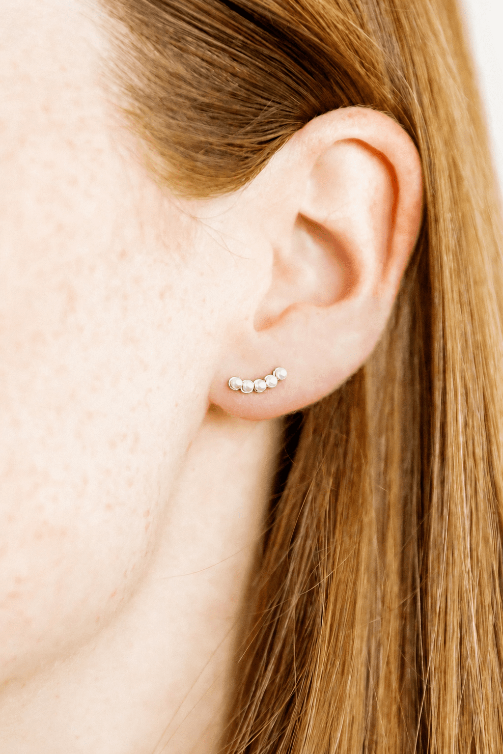 Screwback Stud Earrings - Abigail Pearl Silver - Shop LINNY CO