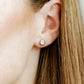 Screwback Stud Earrings - Addison Clear Silver - Shop LINNY CO