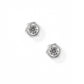Screwback Stud Earrings - Addison Clear Silver - Shop LINNY CO