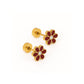 Screwback Stud Earrings - Alli Maroon - Shop LINNY CO