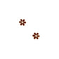Screwback Stud Earrings - Alli Maroon - Shop LINNY CO