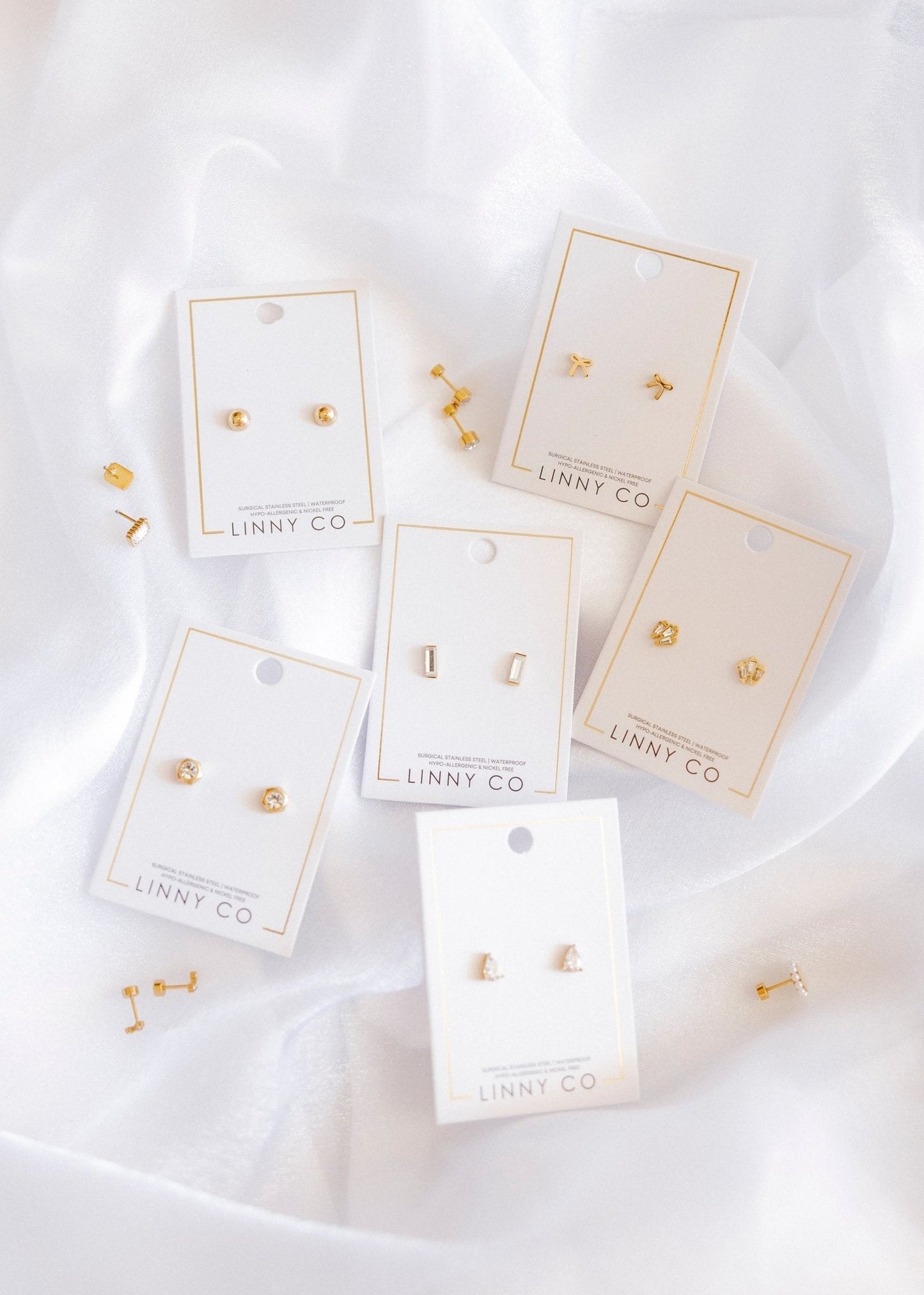 Screwback Stud Earrings - Amber - Shop LINNY CO