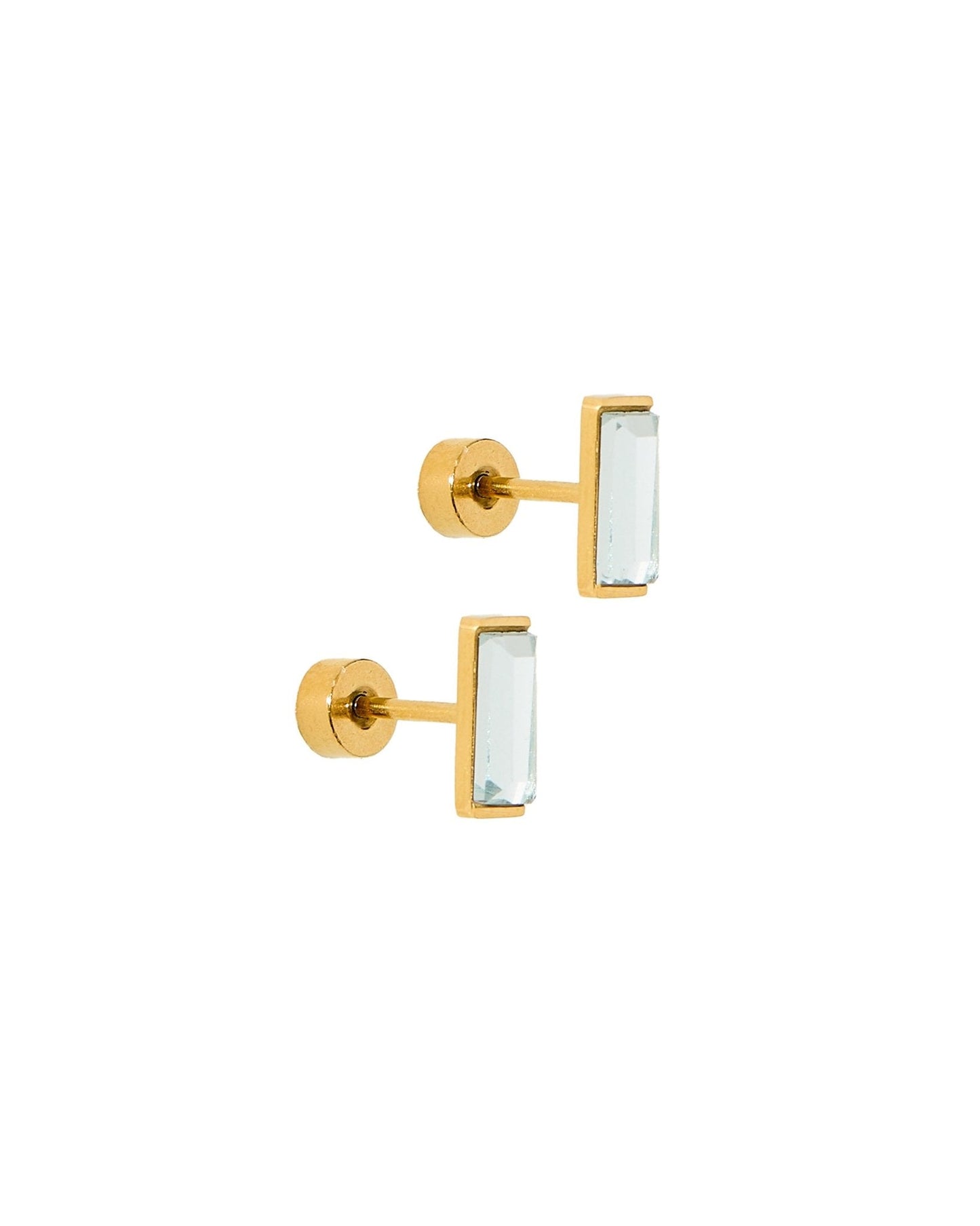 Screwback Stud Earrings - Amber - Shop LINNY CO