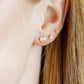 Screwback Stud Earrings - Andrea Heart - Shop LINNY CO