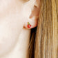 Screwback Stud Earrings - Apple - Shop LINNY CO