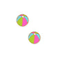 Screwback Stud Earrings - Beach Ball - Shop LINNY CO