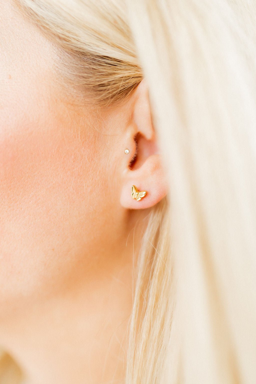 Screwback Stud Earrings - Bella Butterfly - Shop LINNY CO