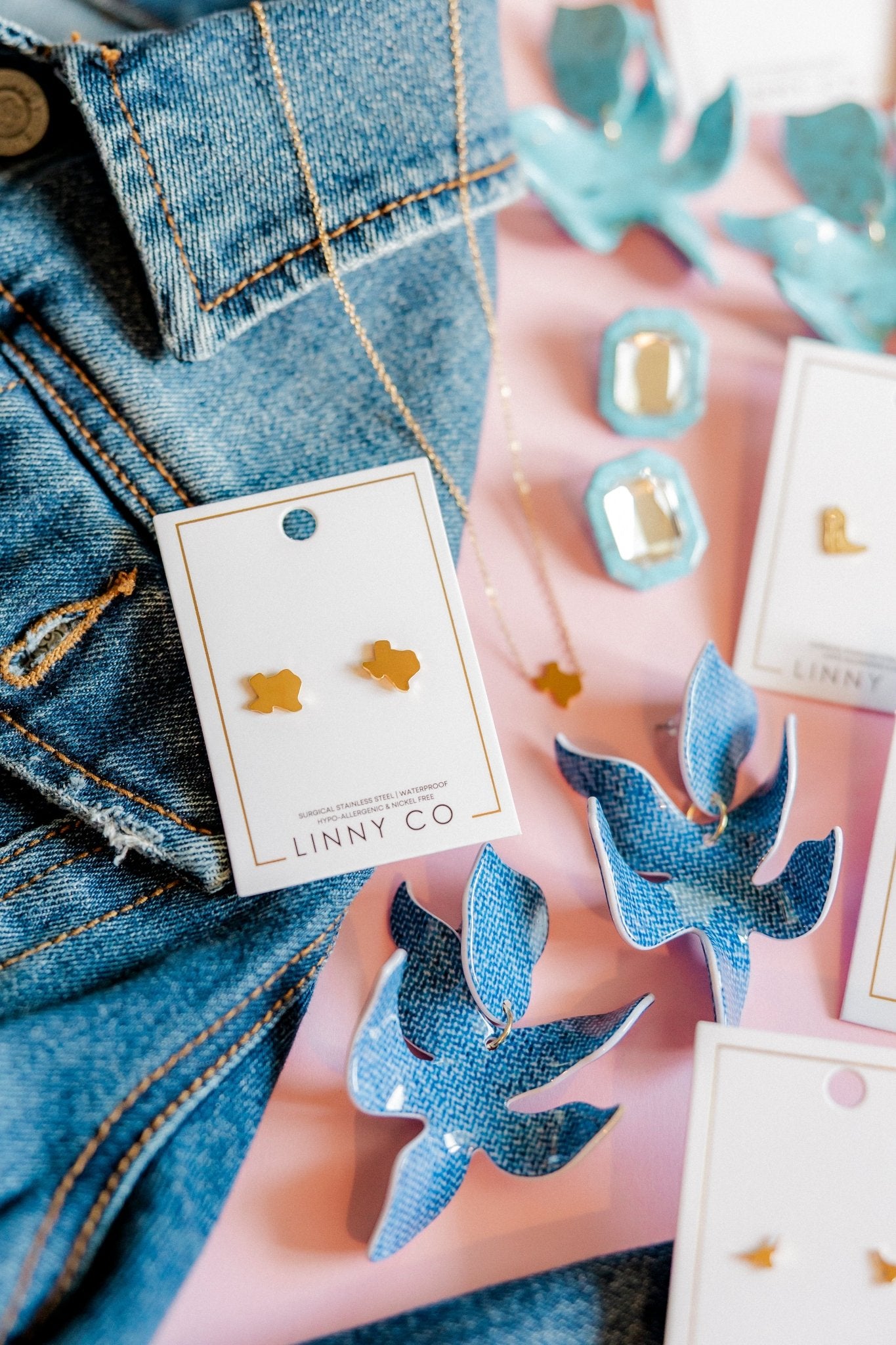 Screwback Stud Earrings - Big State of Texas - Shop LINNY CO