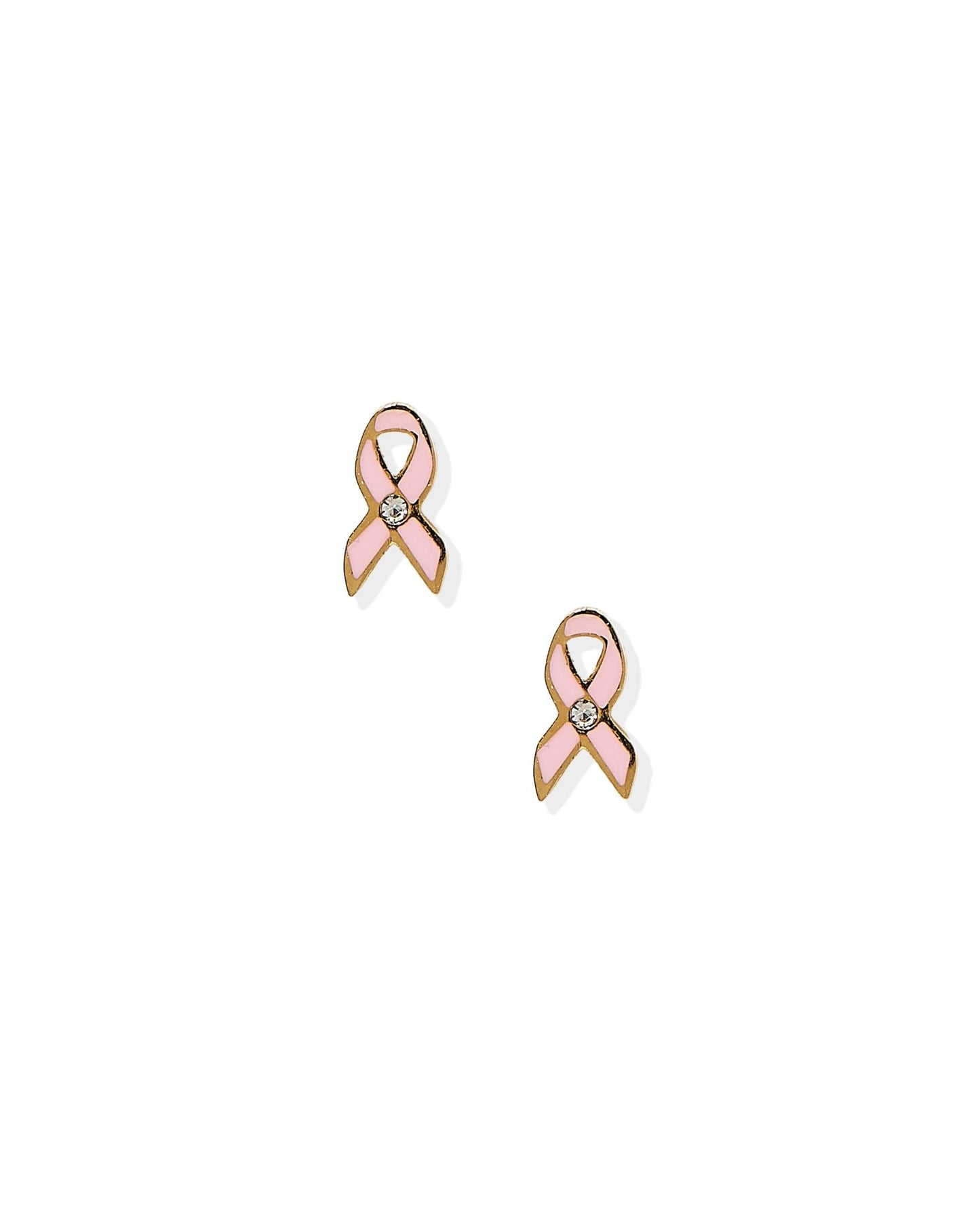 Screwback Stud Earrings - Breast Cancer Ribbon PREORDER - Shop LINNY CO
