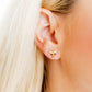 Screwback Stud Earrings - Bri Butterfly White and Black - Shop LINNY CO