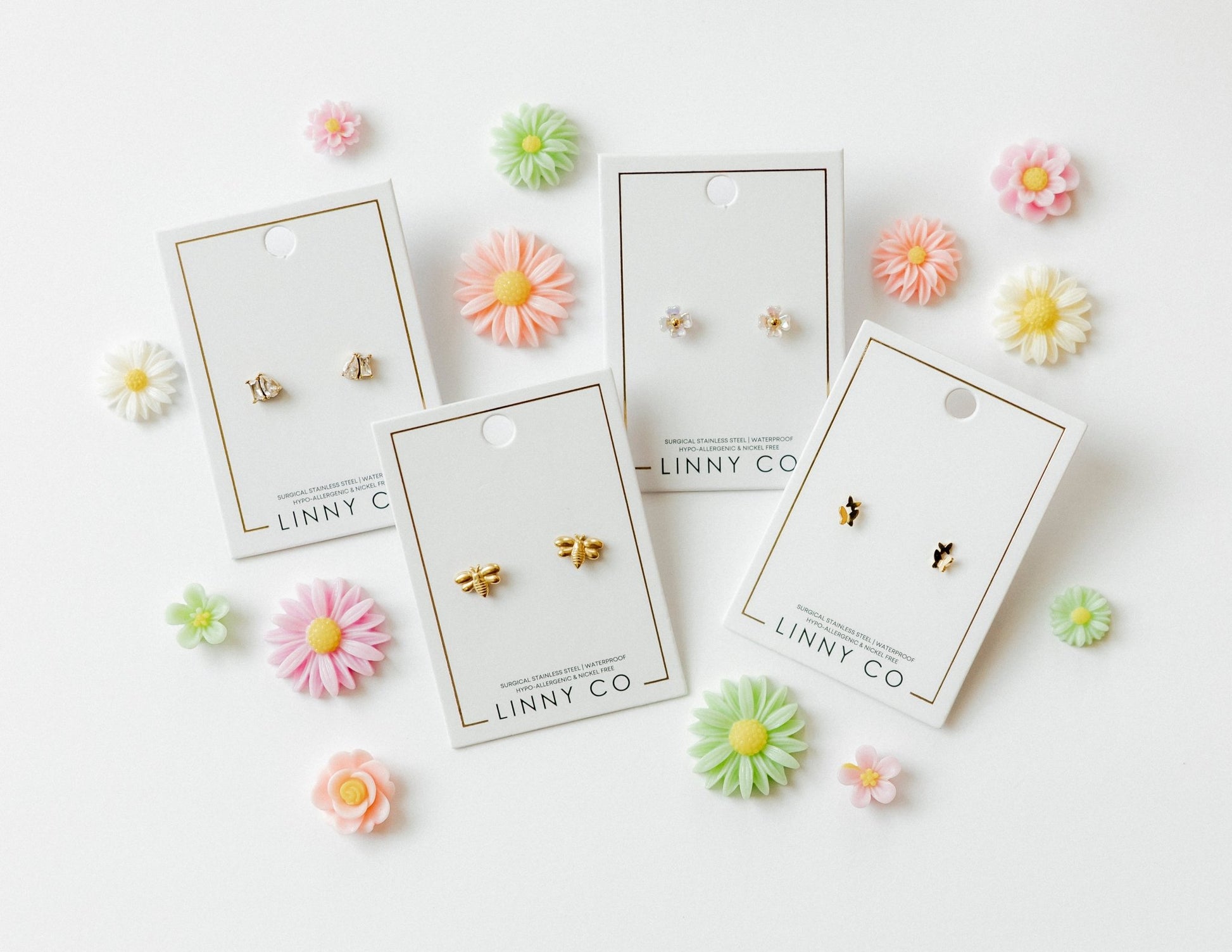 Screwback Stud Earrings - Bumble Bee - Shop LINNY CO
