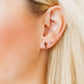 Screwback Stud Earrings - Catherine Cross Gold - Shop LINNY CO