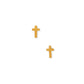 Screwback Stud Earrings - Catherine Cross Gold - Shop LINNY CO