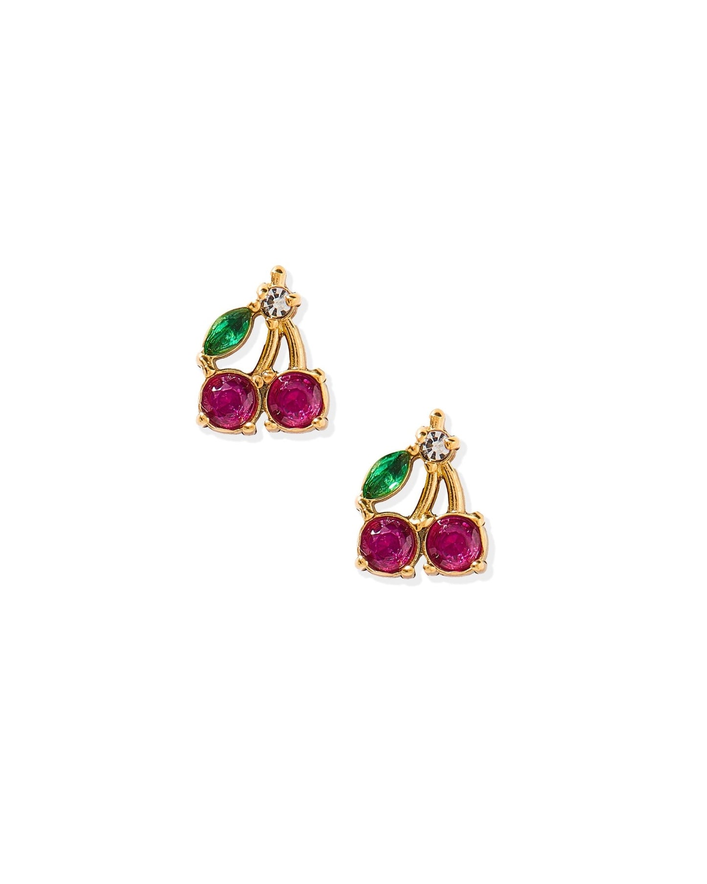 Screwback Stud Earrings - Cherry - Shop LINNY CO