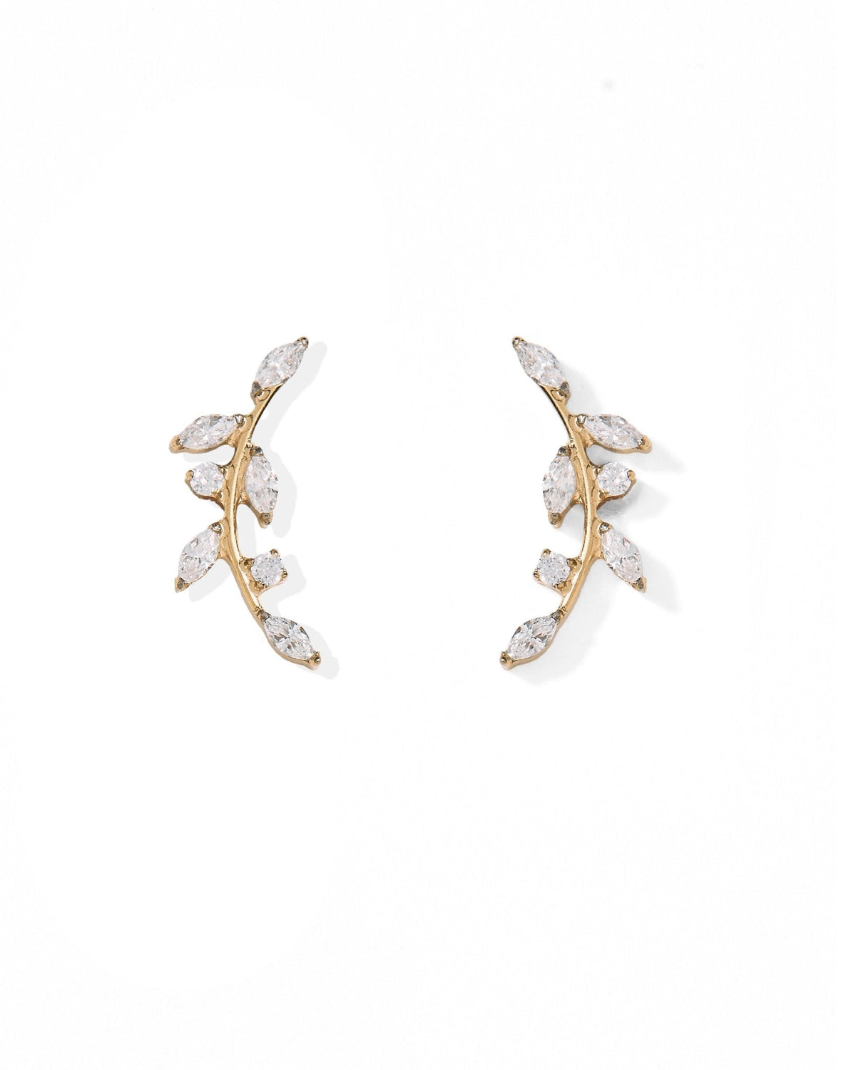 Screwback Stud Earrings - Chloe Climber Gold - Shop LINNY CO