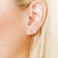 Screwback Stud Earrings - Clara Cross Gold Sparkle - Shop LINNY CO